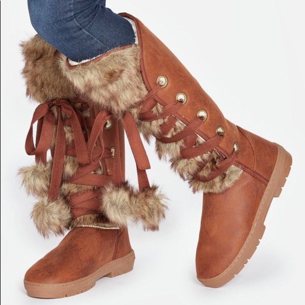 NWT Eureka Brown Knee High Winter Boots
